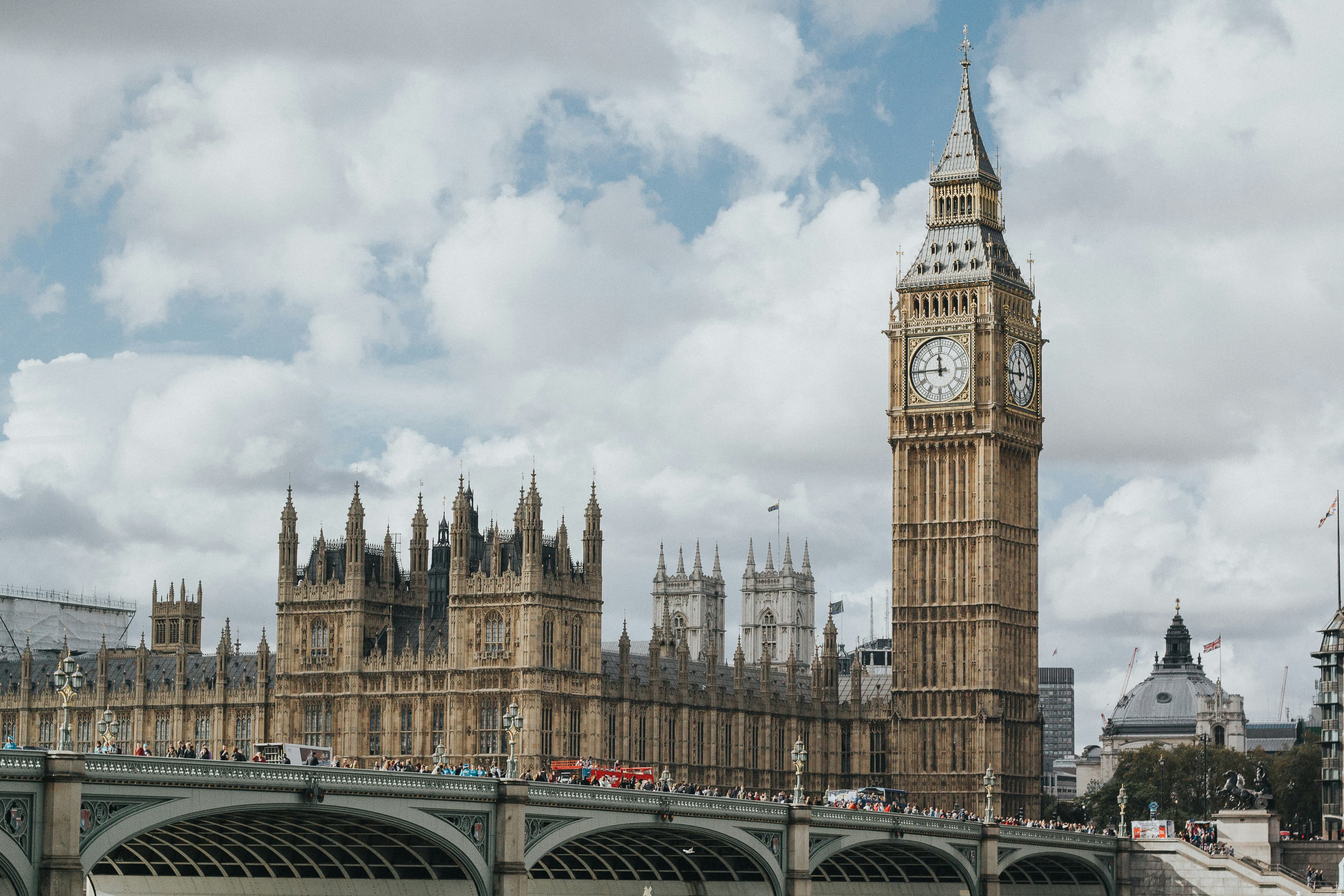 UK Parliament and Big Ben, representing UK government and charity grant funding